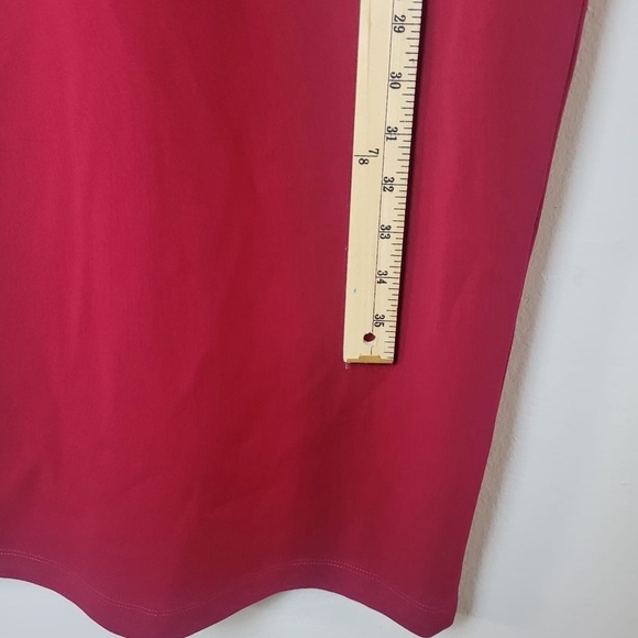 Maggy London Women's Midi Short Sleeve Sheath with Neck Tie Career Office Work - Picture 6 of 11